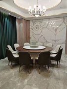 实木餐桌新款式  酒店高档新中式大理石餐桌