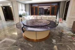 16人餐桌直径多功能餐桌	酒店大型电动餐桌价格