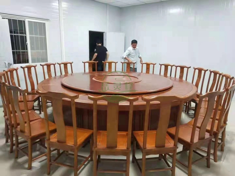 23人新中式实木电动餐桌	电动