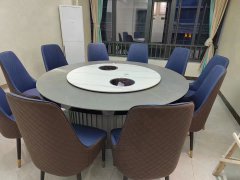 23人电动旋转圆桌设备批发	6米大圆桌机芯定做